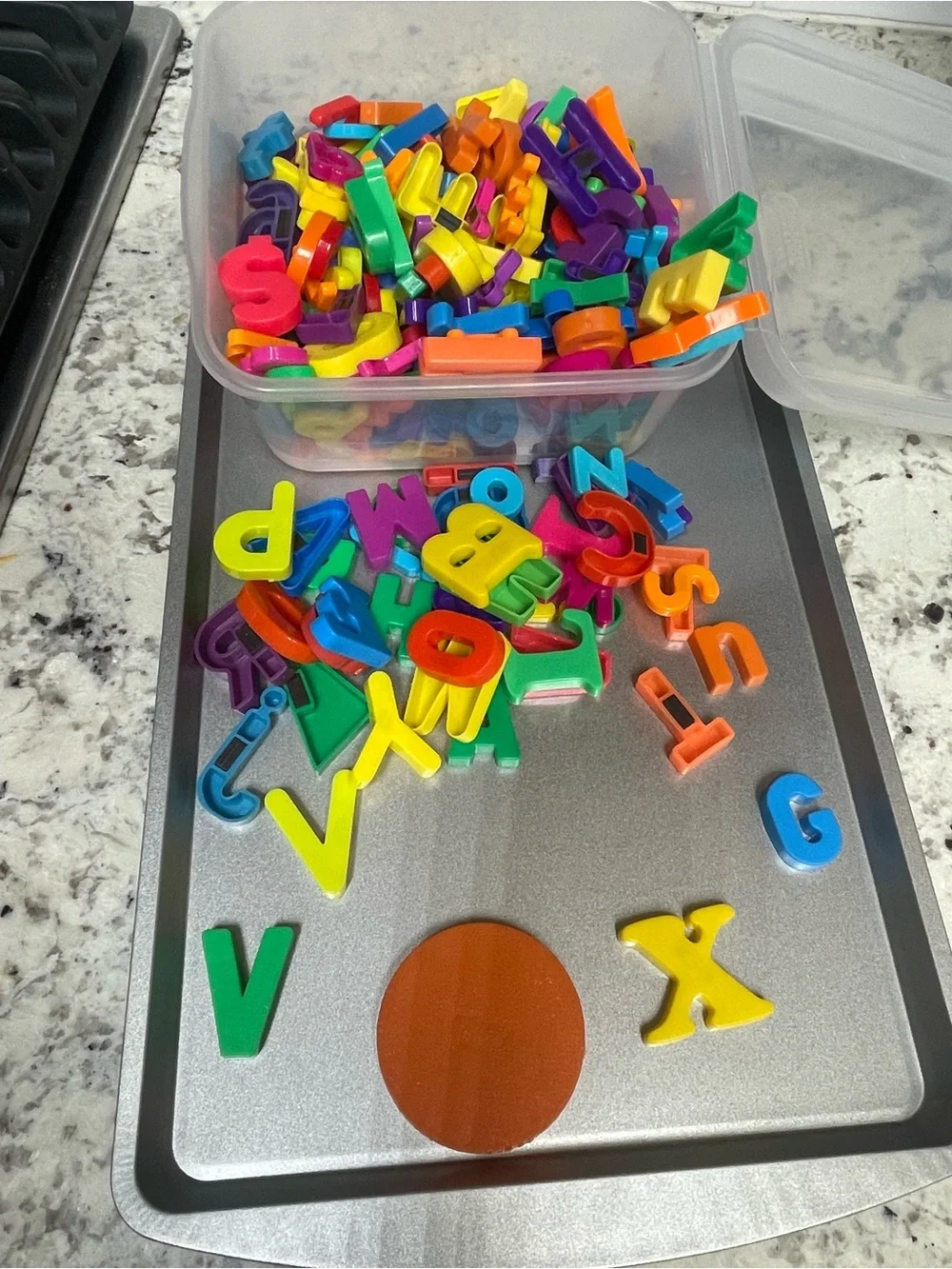 Magnetic Alphabet Letter Set - Multicolor Learning Magnets for Kids
